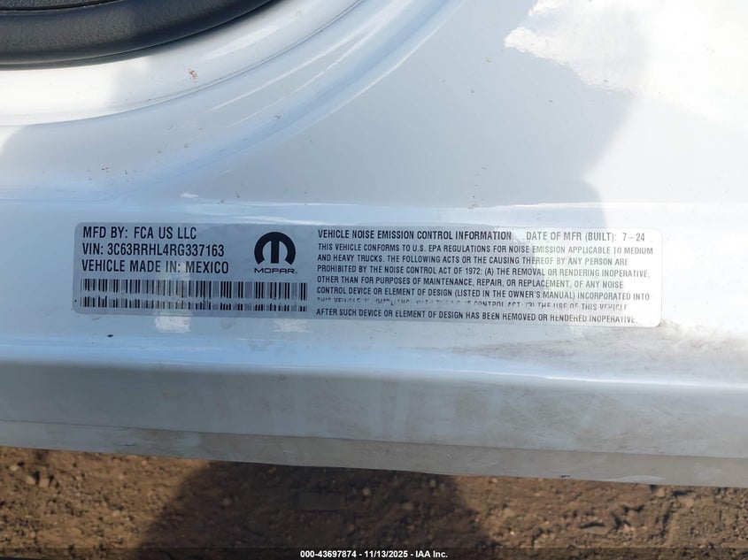 3C63RRHL4RG337163 2024 RAM 3500 photo no. 8