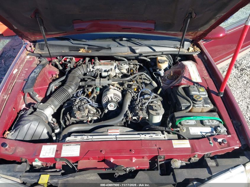 1997 Mercury Cougar Xr7 VIN: 1MELM62W4VH629192 Lot: 43697900