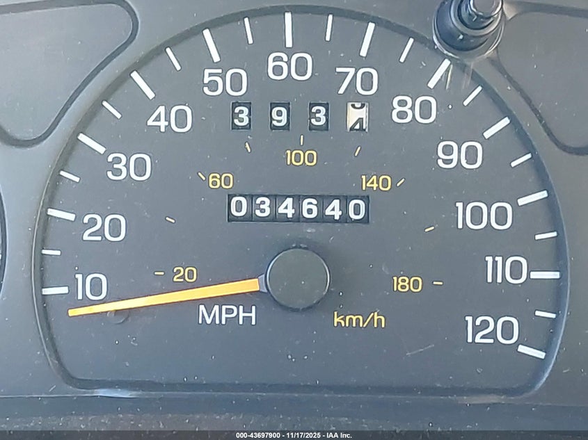 1997 Mercury Cougar Xr7 VIN: 1MELM62W4VH629192 Lot: 43697900