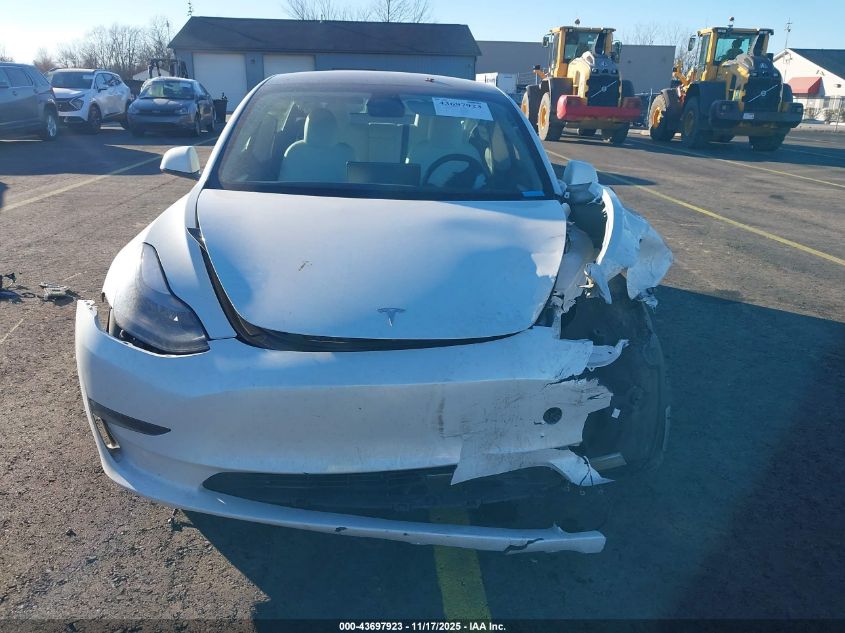 2023 Tesla Model 3 Rear-Wheel Drive VIN: 5YJ3E1EAXPF551344 Lot: 43697923