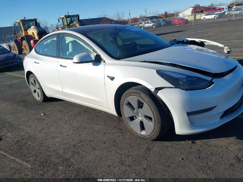 2023 Tesla Model 3 Rear-Wheel Drive VIN: 5YJ3E1EAXPF551344 Lot: 43697923