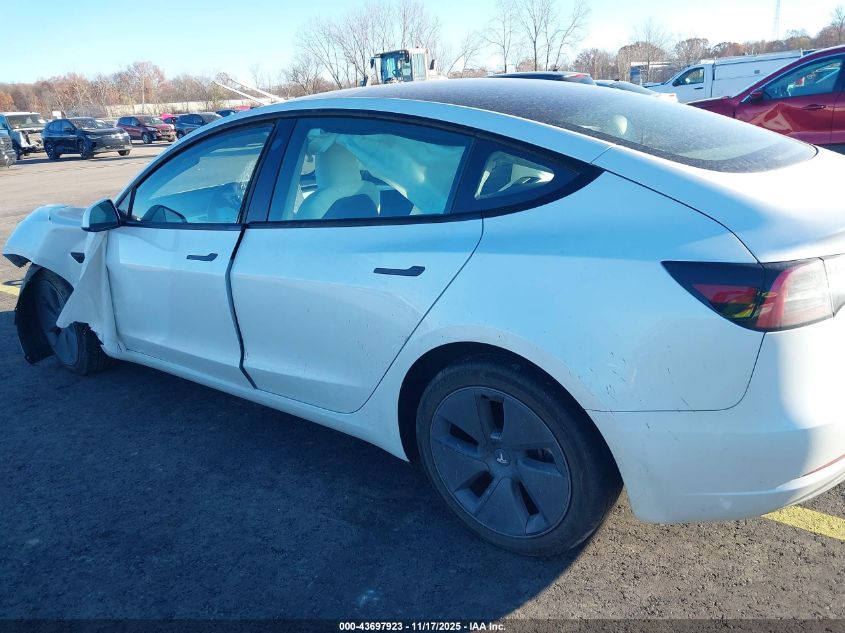 2023 Tesla Model 3 Rear-Wheel Drive VIN: 5YJ3E1EAXPF551344 Lot: 43697923