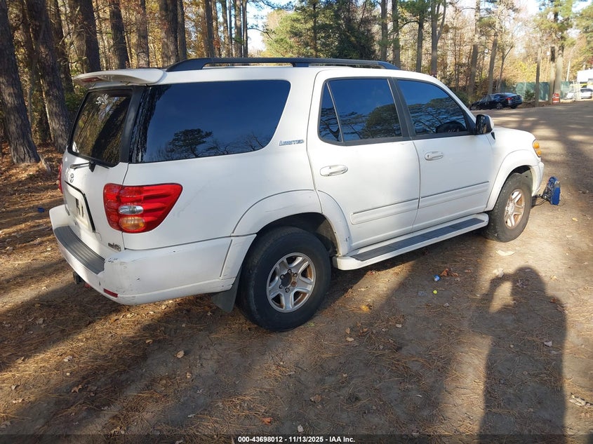5TDZT38AX2S062745 2002 TOYOTA SEQUOIA photo no. 4