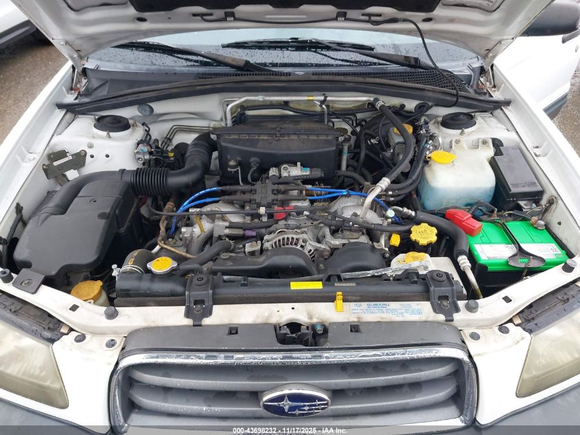 2003 Subaru Forester X VIN: JF1SG63633G732230 Lot: 43698232