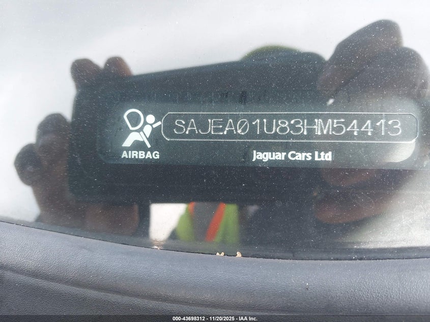 2003 Jaguar S-Type 4.2L V8 VIN: SAJEA01U83HM54413 Lot: 43698312