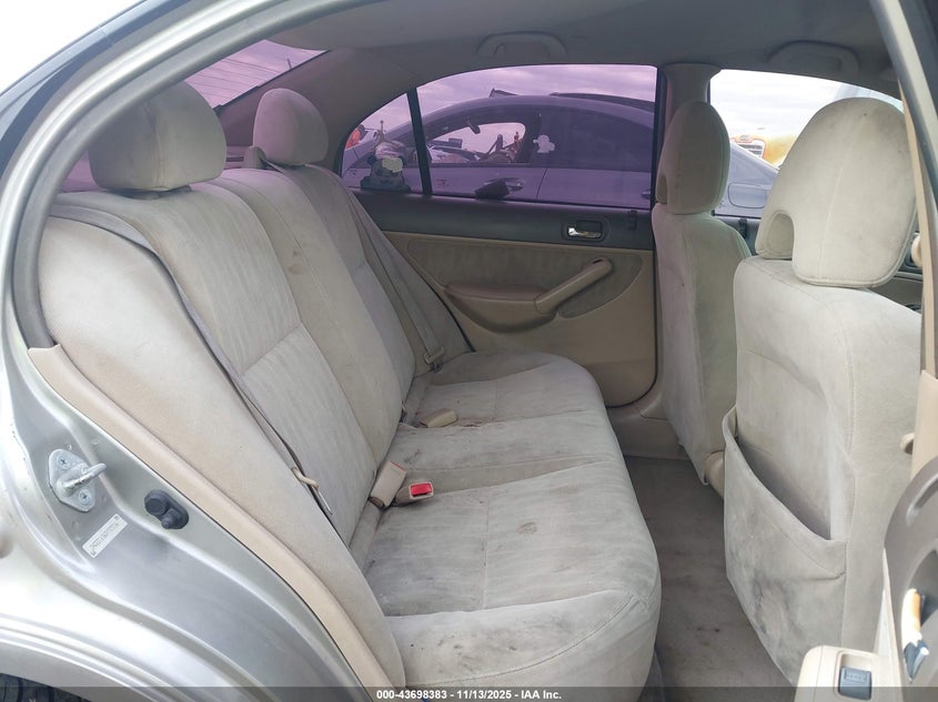 2003 Honda Civic Lx VIN: 2HGES16563H585516 Lot: 43698383