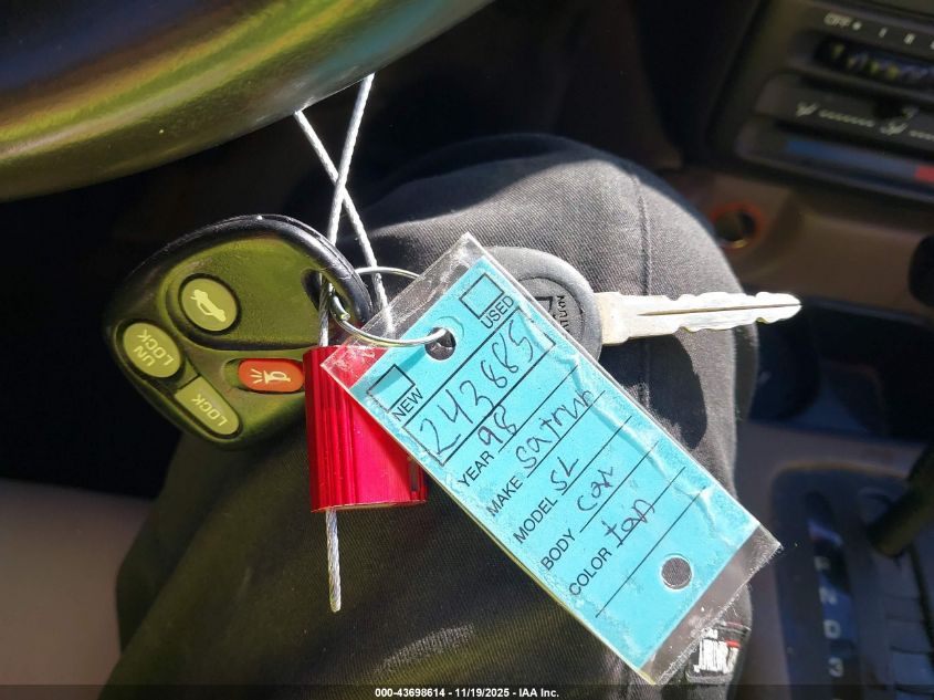 1998 Saturn Sl2 VIN: 1G8ZK5278WZ243885 Lot: 43698614