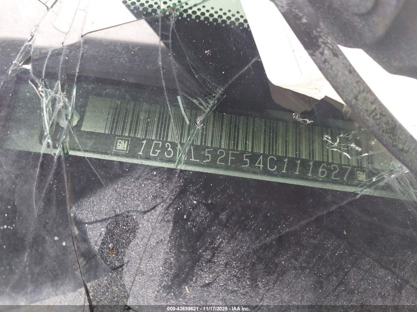 2004 Oldsmobile Alero Gl1 VIN: 1G3NL52F54C111627 Lot: 43698621