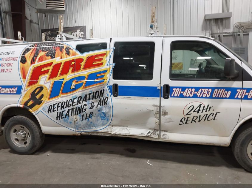 2013 Chevrolet Express 2500 Work Van VIN: 1GCWGGCGXD1123442 Lot: 43698672