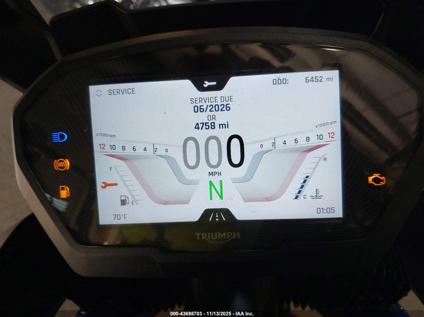 2023 TRIUMPH MOTORCYCLE TIGER auction photo 7