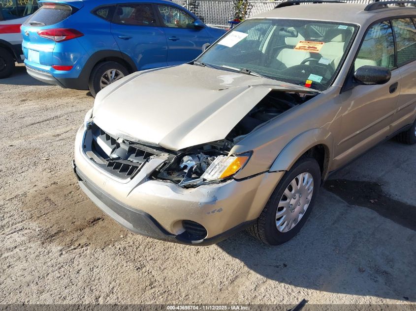 2008 Subaru Outback VIN: 4S4BP60C687332640 Lot: 43698704