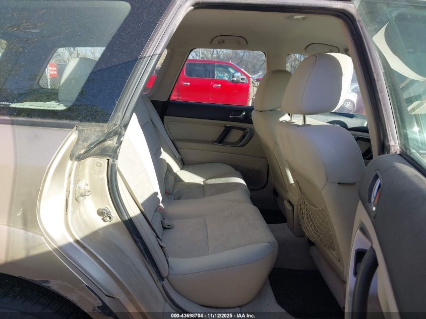 2008 Subaru Outback VIN: 4S4BP60C687332640 Lot: 43698704