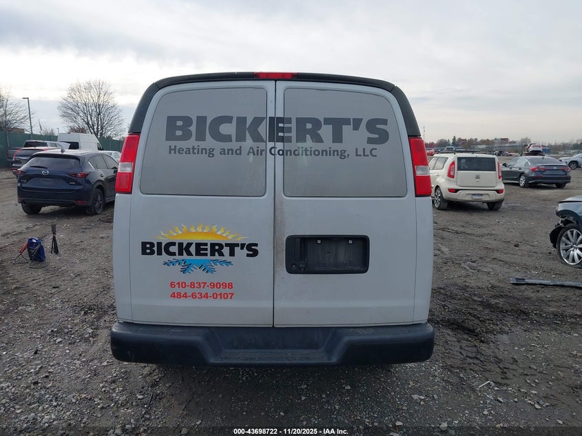 2020 Chevrolet Express Cargo Rwd 2500 Regular Wheelbase Wt VIN: 1GCWGAFGXL1127739 Lot: 43698722