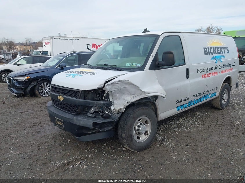 2020 Chevrolet Express Cargo Rwd 2500 Regular Wheelbase Wt VIN: 1GCWGAFGXL1127739 Lot: 43698722