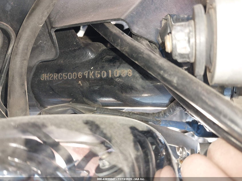 2009 Honda Vt750 C VIN: JH2RC50069K501088 Lot: 43698847