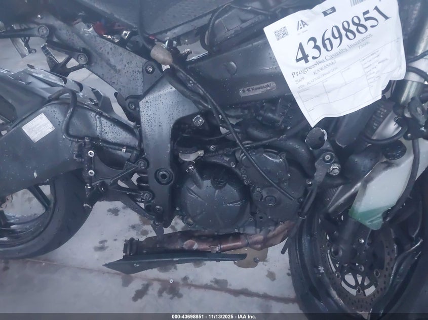 2009 Kawasaki Zx600 R VIN: JKAZX4R189A012436 Lot: 43698851