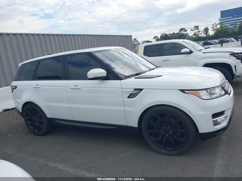 2017 Land Rover Range Rover Sport 3.0L V6 Supercharged Hse VIN: SALWR2FV7HA130564 Lot: 43698860