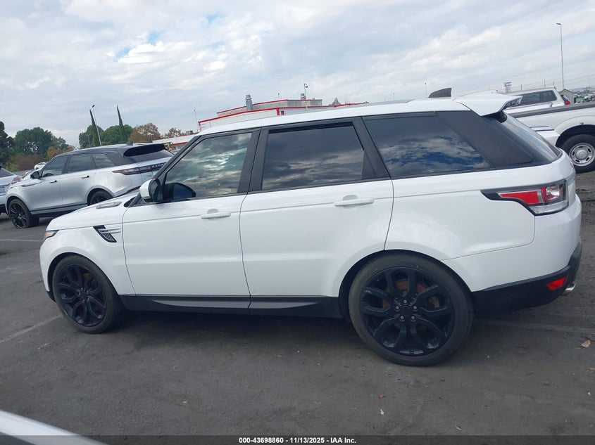 2017 Land Rover Range Rover Sport 3.0L V6 Supercharged Hse VIN: SALWR2FV7HA130564 Lot: 43698860