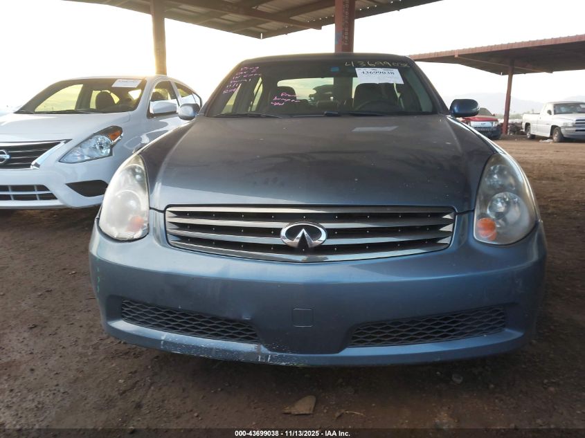 2006 Infiniti G35 VIN: JNKCV51EX6M508496 Lot: 43699038