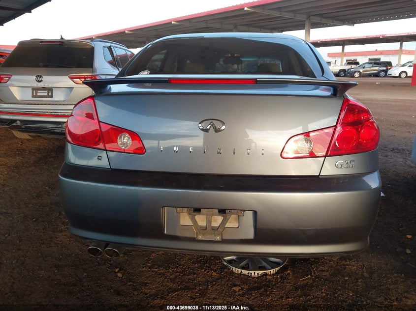 2006 Infiniti G35 VIN: JNKCV51EX6M508496 Lot: 43699038