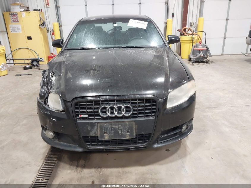 2007 Audi A4 2.0T VIN: WAUEF78E57A017861 Lot: 43699080