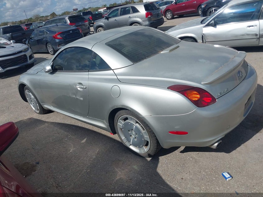 2002 Lexus Sc 430 VIN: JTHFN48Y920035392 Lot: 43699097