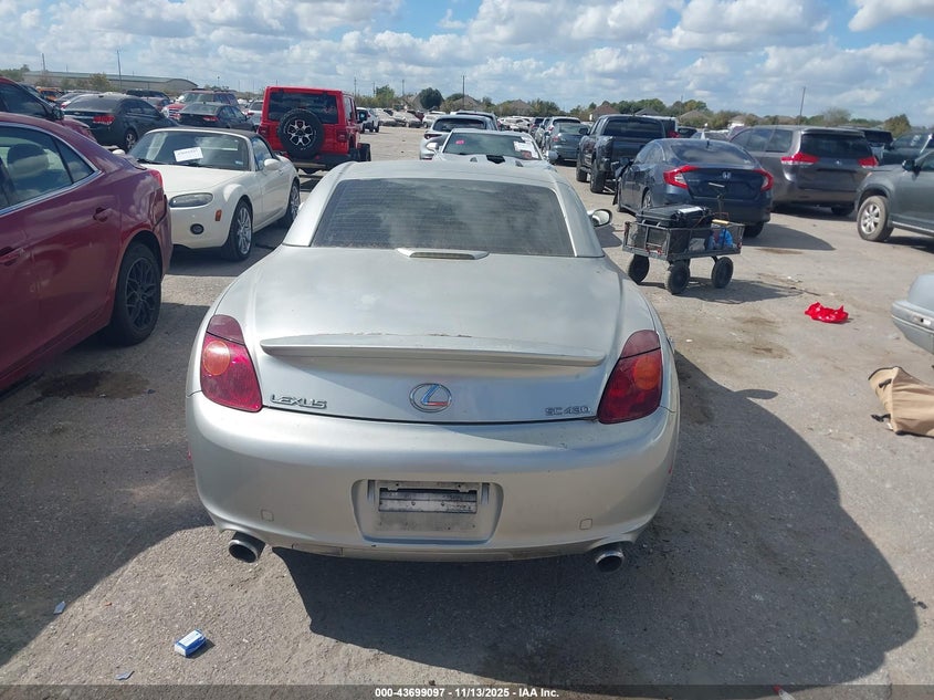 2002 Lexus Sc 430 VIN: JTHFN48Y920035392 Lot: 43699097