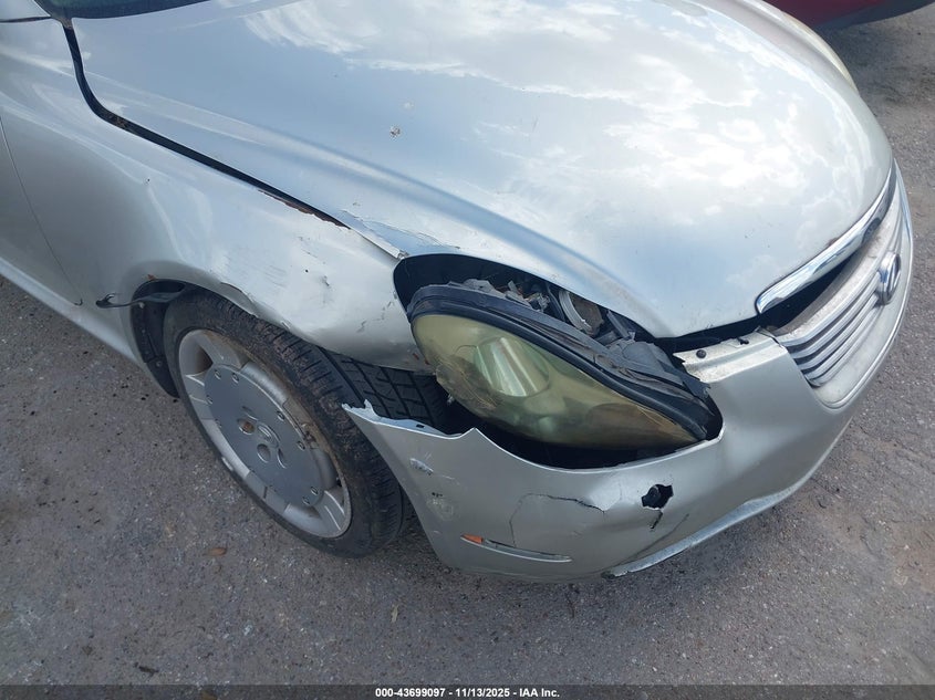 2002 Lexus Sc 430 VIN: JTHFN48Y920035392 Lot: 43699097