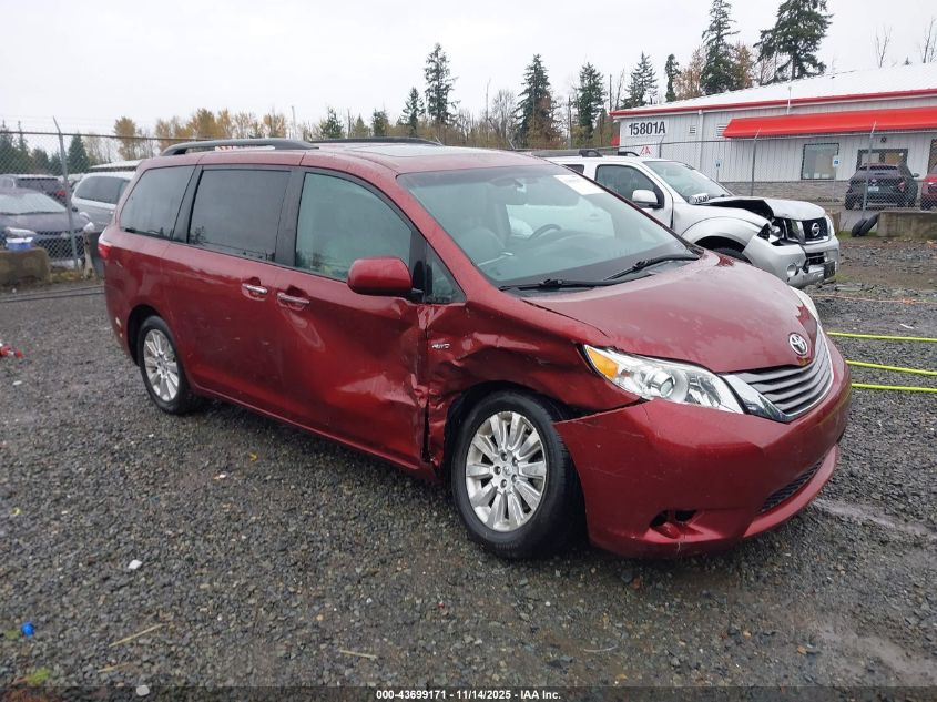 TOYOTA SIENNA XLE 7 PASSENGER