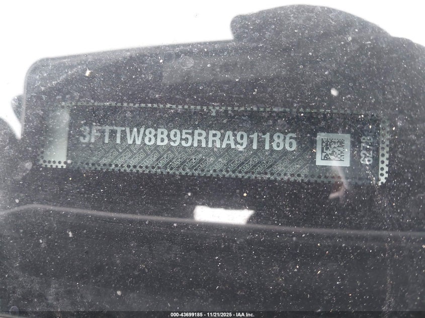 2024 Ford Maverick Xl VIN: 3FTTW8B95RRA91186 Lot: 43699185