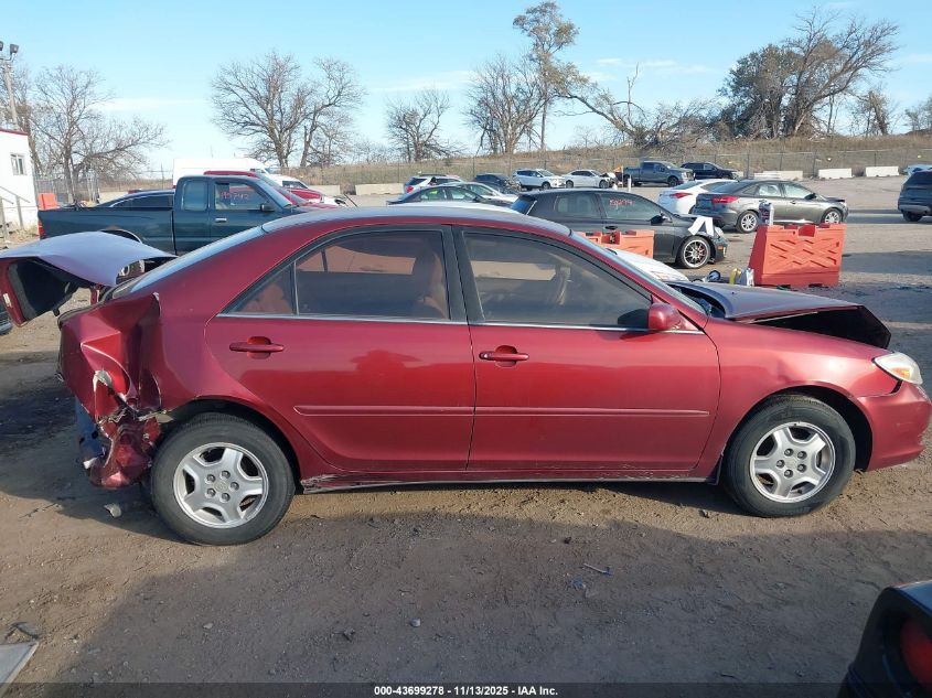 2003 Toyota Camry Le V6 VIN: 4T1BF32K83U038513 Lot: 43699278