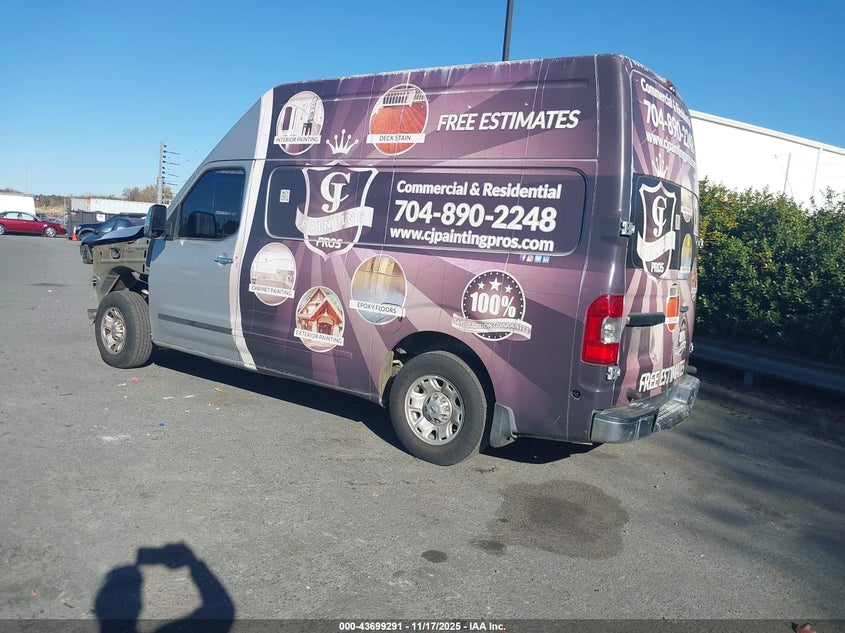 Vin: 1n6bf0ly7cn115238, lot: 44194612, nissan nv 2500 nv2500 hd sv v6 20123