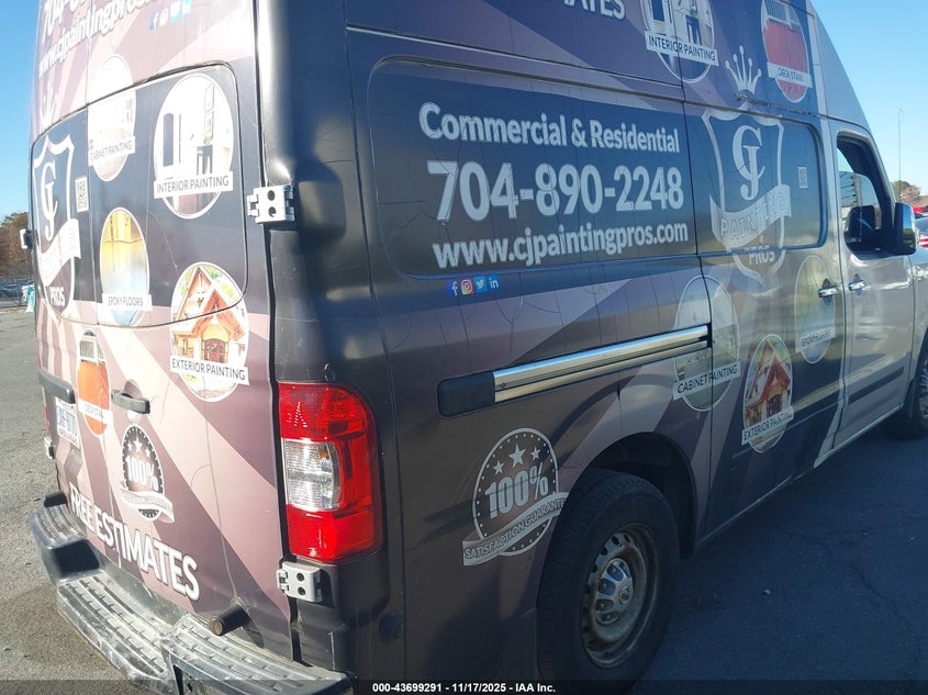 Vin: 1n6bf0ly7cn115238, lot: 44194612, nissan nv 2500 nv2500 hd sv v6 20124