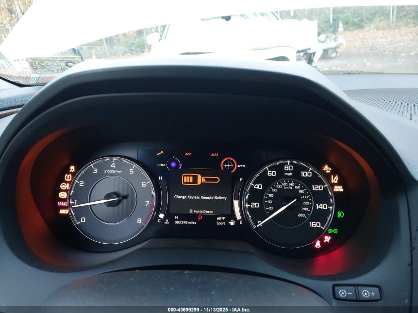 2019 Acura Rdx Advance Package VIN: 5J8TC2H72KL019816 Lot: 43699299