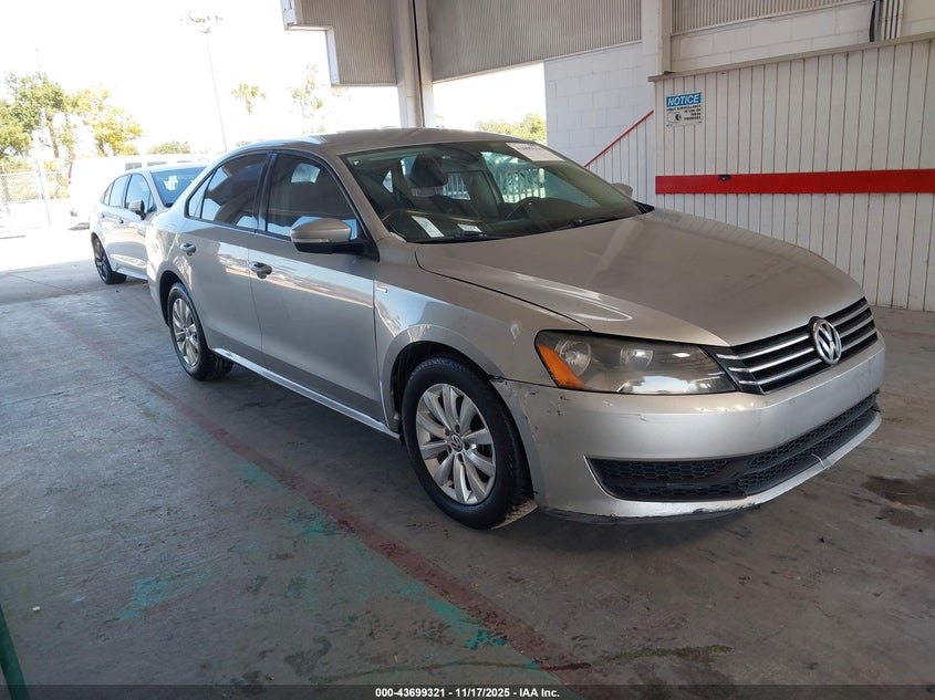 2014 VOLKSWAGEN PASSAT 2.5L S/2.5L WOLFSBURG EDITION - 1VWAP7A34EC022989