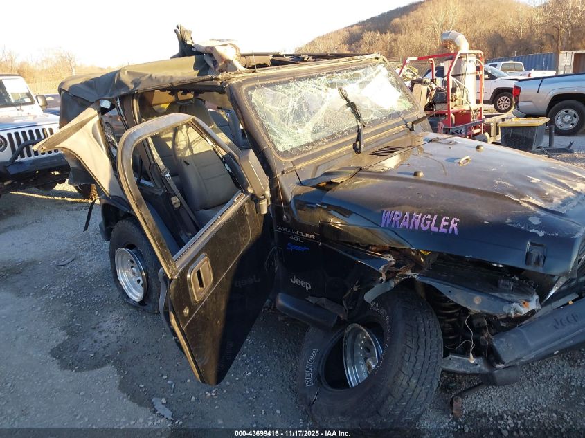 1998 Jeep Wrangler Sport VIN: 1J4FY19S4WP758141 Lot: 43699416