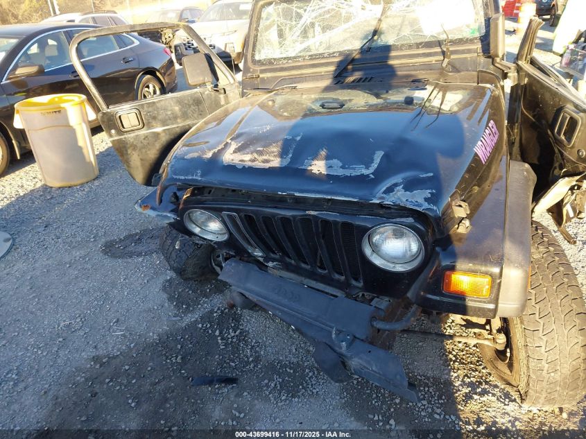 1998 Jeep Wrangler Sport VIN: 1J4FY19S4WP758141 Lot: 43699416