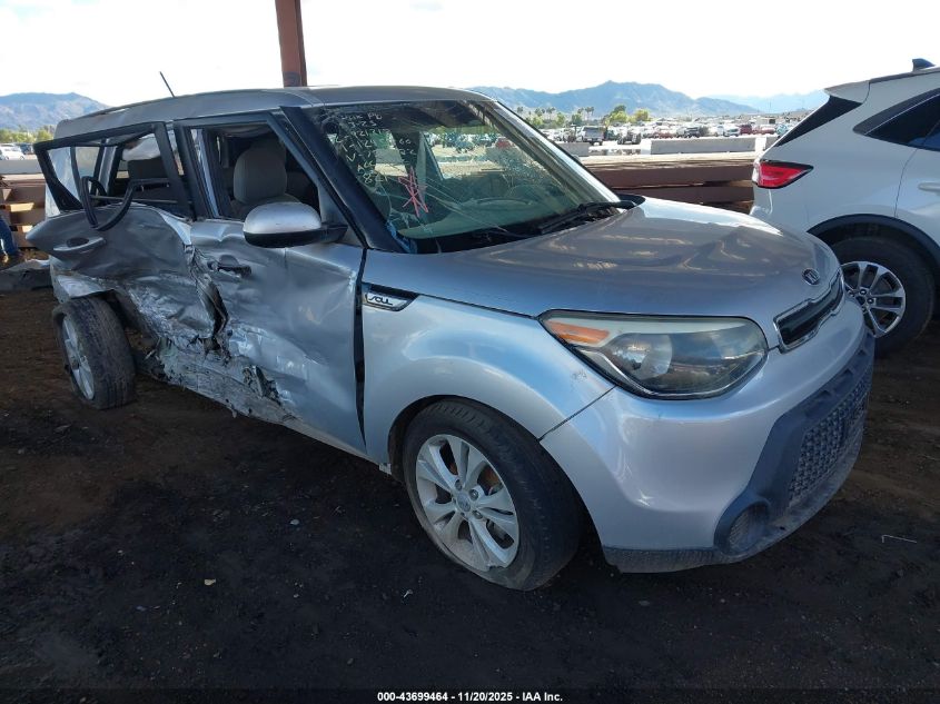 2015 Kia Soul + VIN: KNDJP3A51F7785382 Lot: 43699464