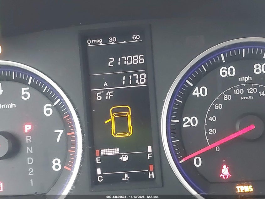 2007 Honda Cr-V Ex-L VIN: JHLRE48767C095581 Lot: 43699531