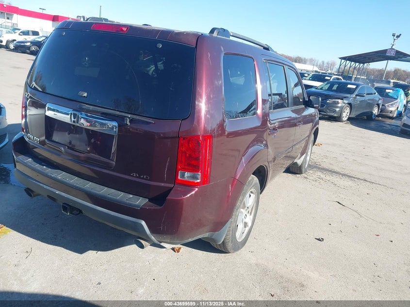5FNYF48639B012787 2009 HONDA PILOT photo no. 4