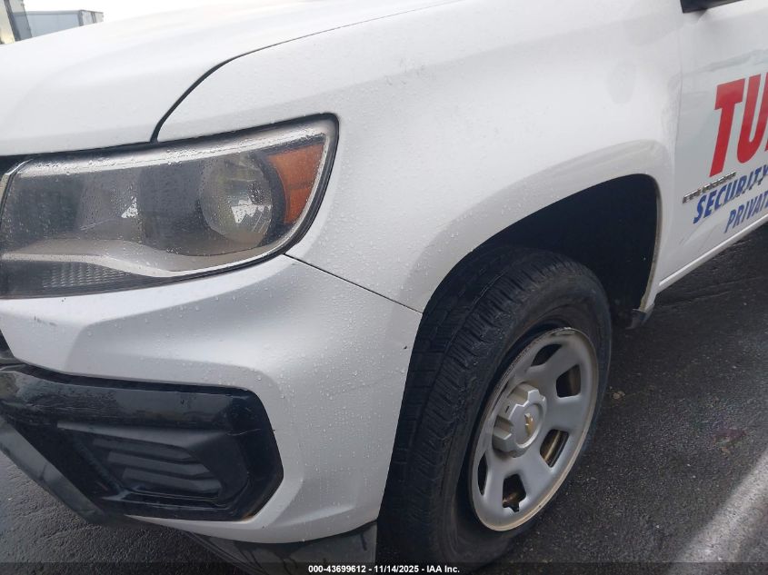 2021 Chevrolet Colorado 2Wd Long Box Wt VIN: 1GCHSBEAXM1135366 Lot: 43699612