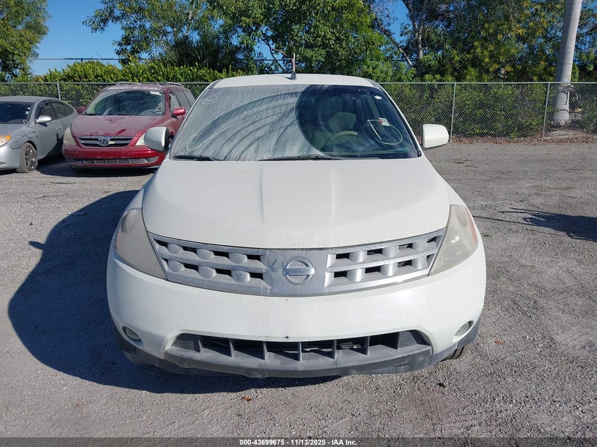 2004 Nissan Murano Sl VIN: JN8AZ08TX4W212162 Lot: 43699675