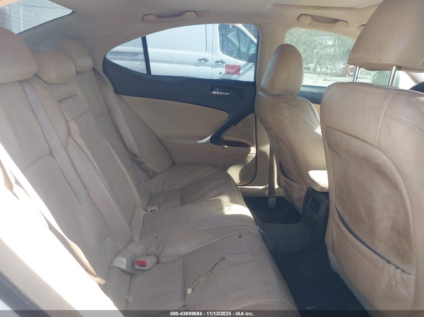 2008 Lexus Is 250 VIN: JTHBK262685069134 Lot: 43699694