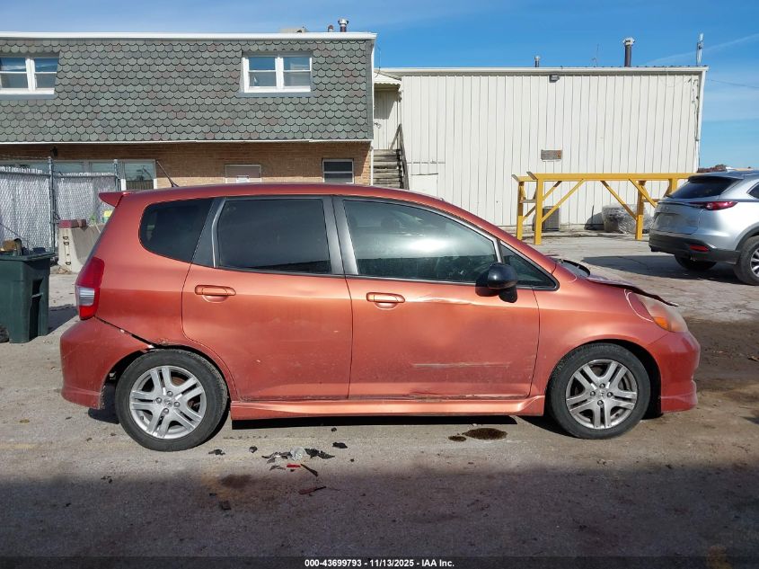 2007 Honda Fit Sport VIN: JHMGD38667S030923 Lot: 43699793