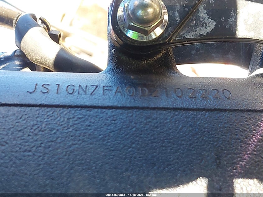 2013 Suzuki Gsx-R600 VIN: JS1GN7FA0D2102220 Lot: 43699861