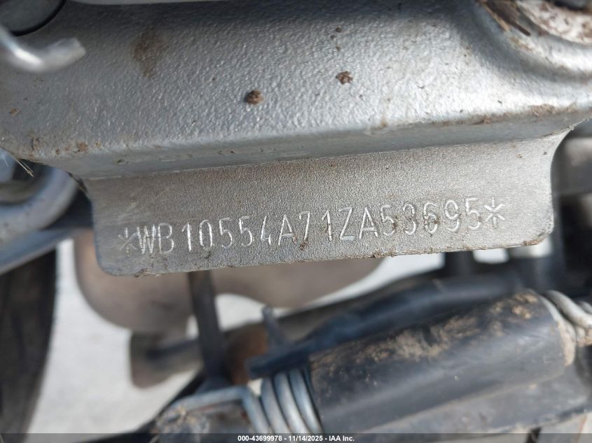 2001 BMW K1200 Rs VIN: WB10554A71ZA53695 Lot: 43699978