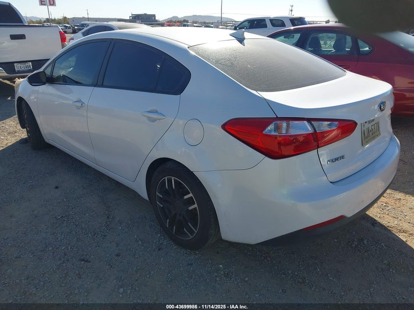 Vin: knafx4a65f5399285, lot: 44195307, kia forte lx 20153