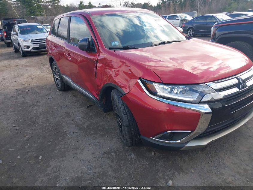 2018 Mitsubishi Outlander Es VIN: JA4AZ3A36JZ034147 Lot: 43700099