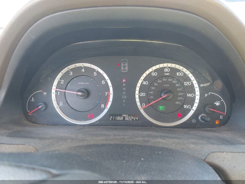 2009 Honda Accord 2.4 Lx VIN: 1HGCP26399A028734 Lot: 43700106