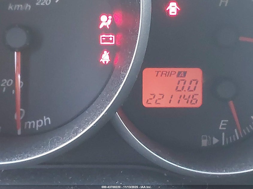 2005 Mazda Mazda3 I VIN: JM1BK12F651222487 Lot: 43700220